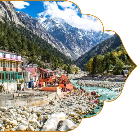 River valley village on the pilgrimage route